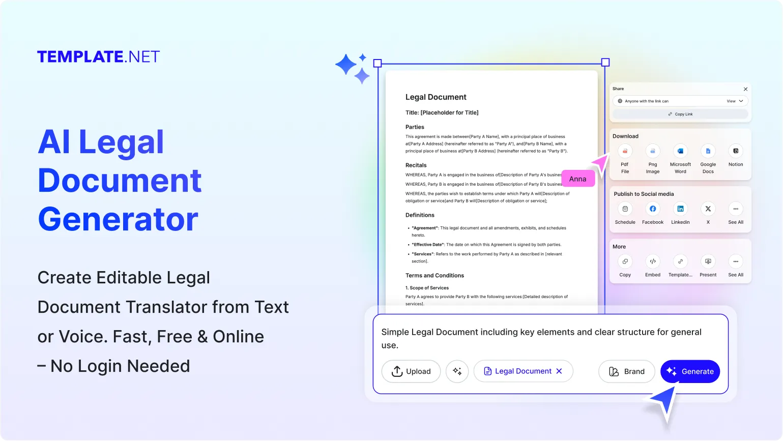 Free AI Legal Document Generator, Free Legal Document Maker Online
